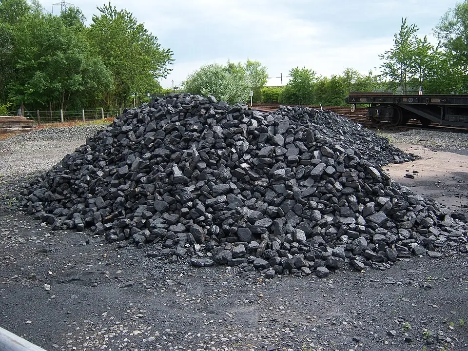 Coal pile at the North Tyneside Steam Railway