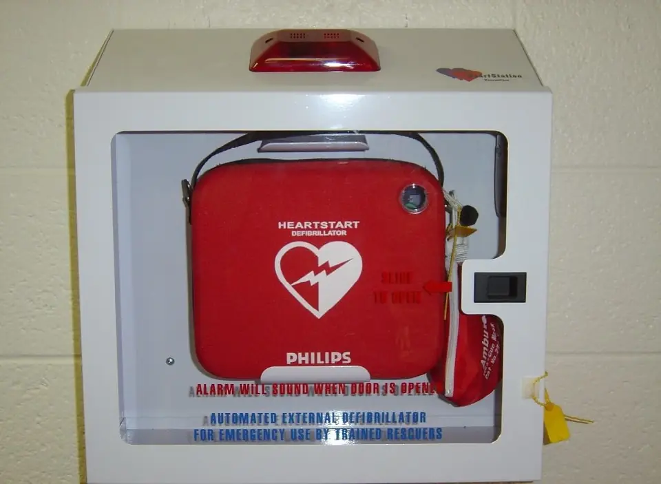 AED & Fire Extinguishers, both necessary