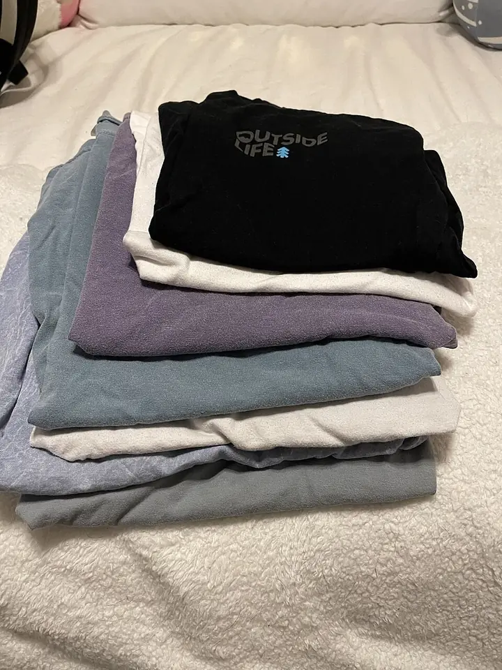 Folded shirts March Photo Challenge - Laundering