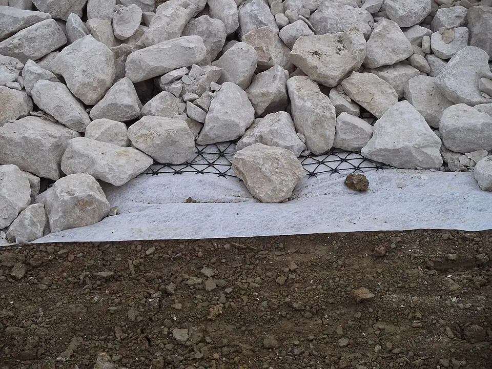 Geogrid and geotextile