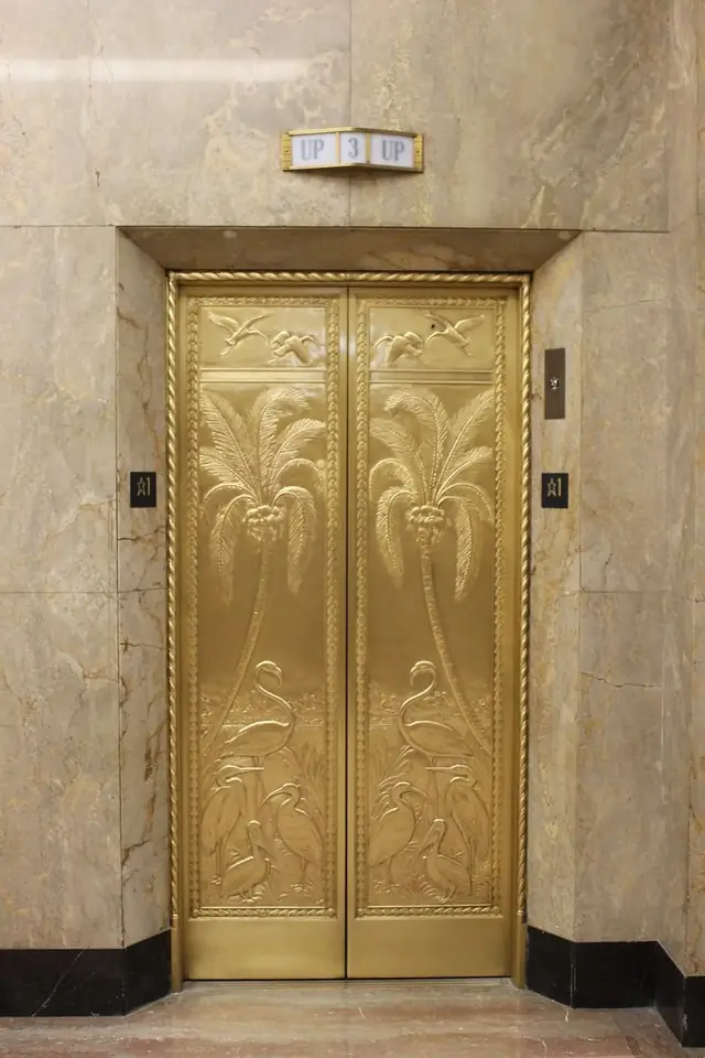 Elevator Doors DuPont Building Downtown Miami