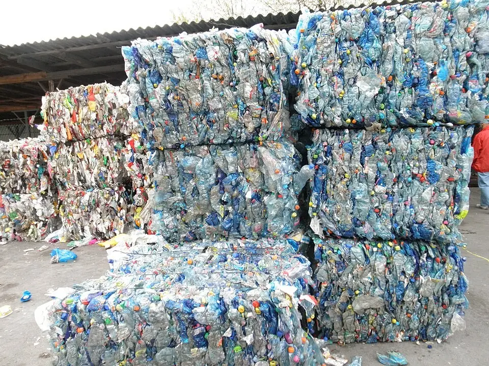 Bales of PET bottles 2